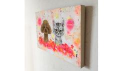 犬猫のオーダーイラスト。