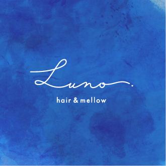 神奈川県横須賀市の美容室「Luno  hair&mellow」様、グラフィックデザイン。