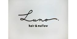 神奈川県横須賀市の美容室「Luno  hair&mellow」様、グラフィックデザイン。