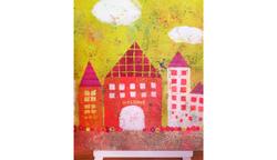 アクリルガッシュで作画した、アナログイラスト。