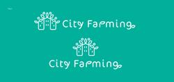   ビルの中でいちご狩りができる、「City Farmimng」事業のロゴとイラスト