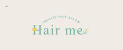 東京都吉祥寺の美容室「Hair me」様グラフィックデザイン。
