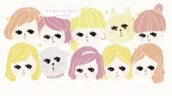 長野県千曲市のマツエクサロン、「make up salon shiro」様スタンプカードデザイン。